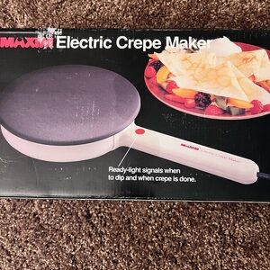 Maxim Electric Crepe Maker - Black